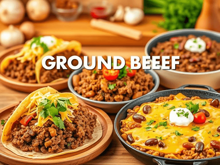 3 Ingredient Ground Beef Recipes, Ground Beef, Beef Recipes, Ingredient Ground Beef Recipes
