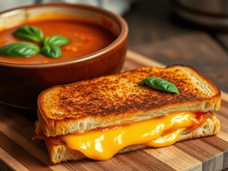 grilled cheese and tomato soup, best cheese for grilled cheese and tomato soup, grilled cheese tomato soup, best grilled cheese and tomato soup recipe, best grilled cheese for tomato soup
