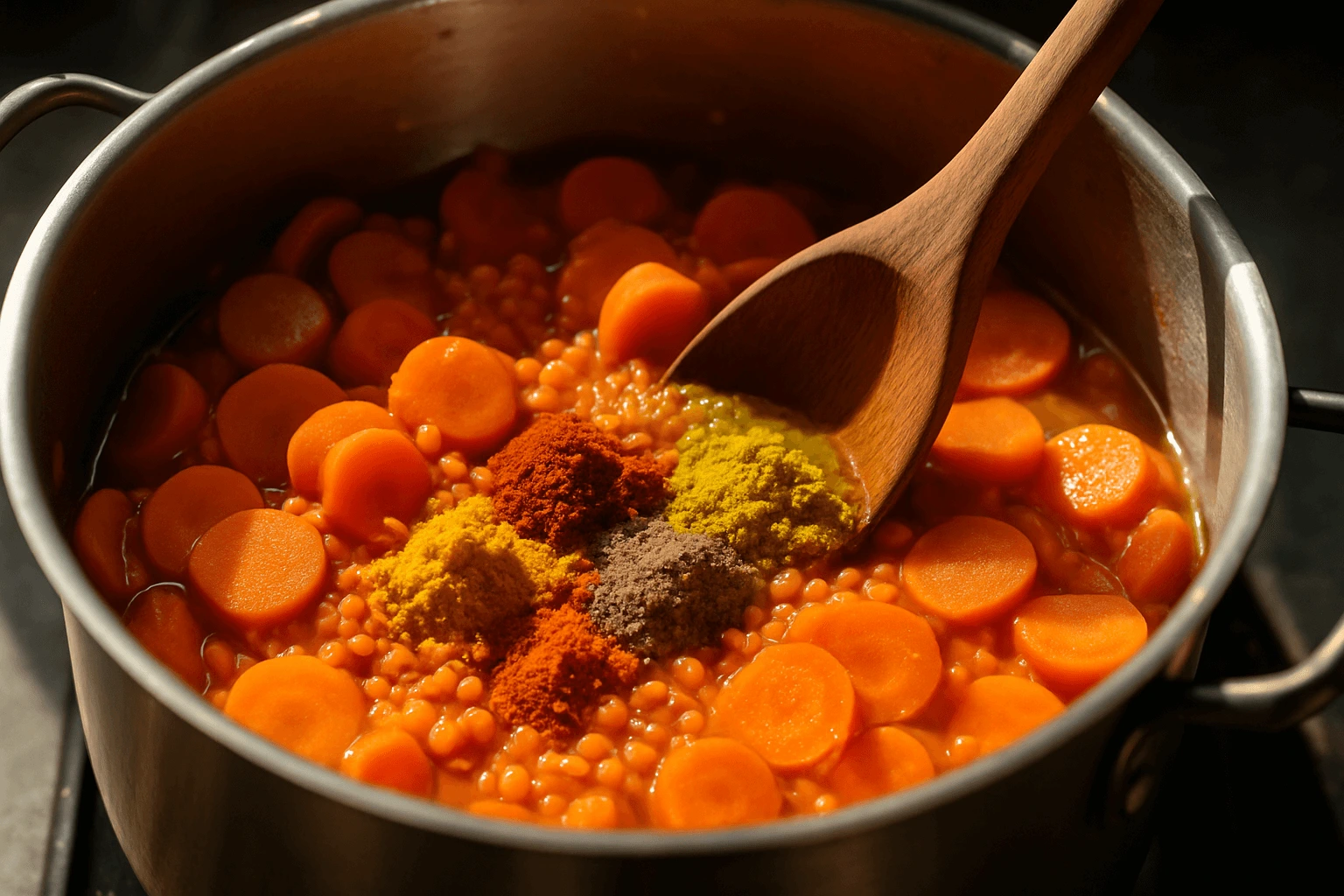 carrot and lentil soup, easy carrot and lentil soup, quick carrot and lentil soup