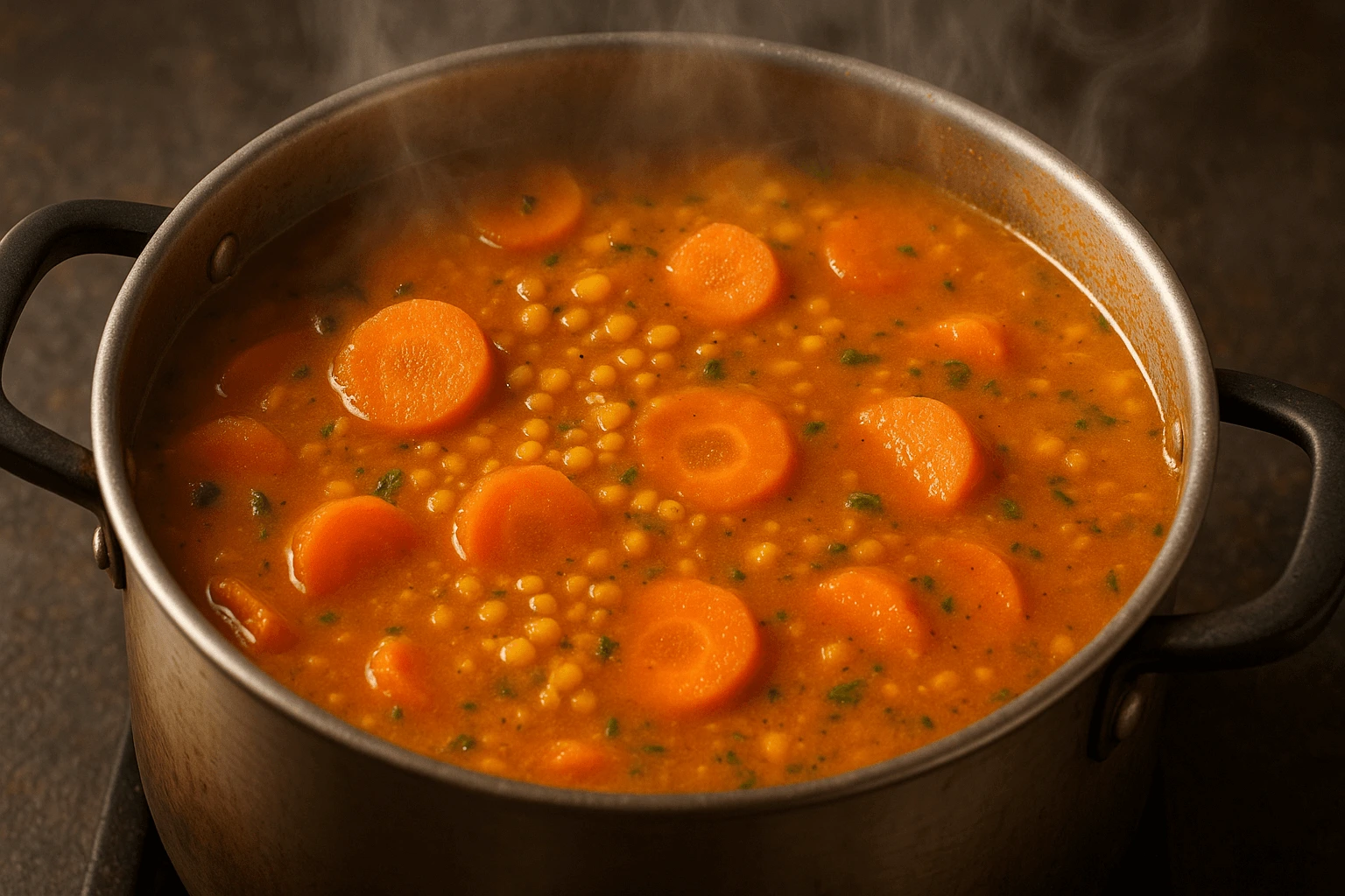 carrot and lentil soup, easy carrot and lentil soup, quick carrot and lentil soup